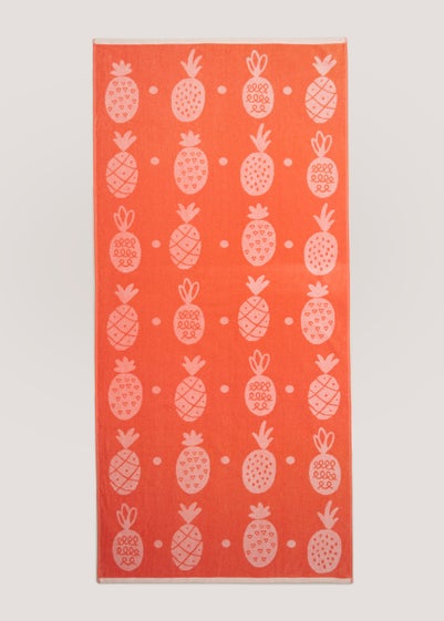 Pink Pineapple Beach Towel (150cm x 70cm)