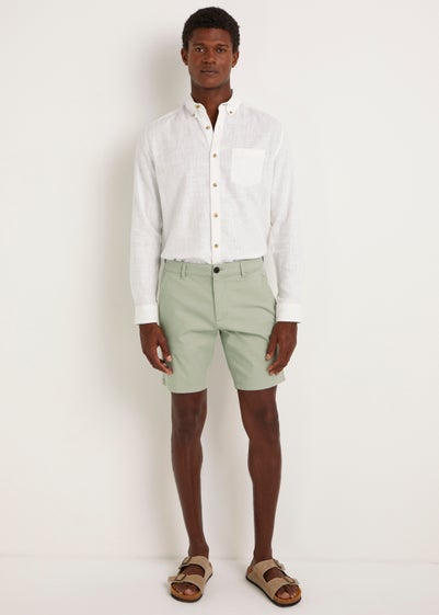 Mint Straight Fit Chino Shorts