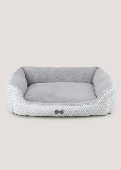 Grey Geo Pet Bed (Medium-Large)