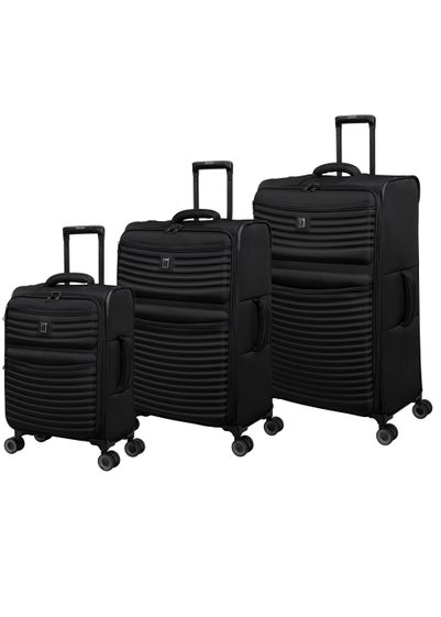 IT Luggage Precursor Black Suitcase