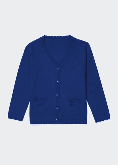 Girls 2 Pack Royal Blue School Cardigans (4-13yrs) - Matalan