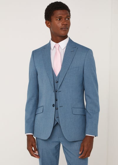 Taylor & Wright Ledger Blue Slim Fit Suit Jacket - Matalan