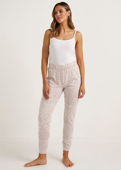 Mink Animal Print Pyjama Bottoms