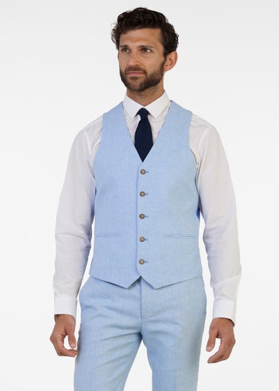 Broken Stitch Derbyshire Blue Suit Waistcoat