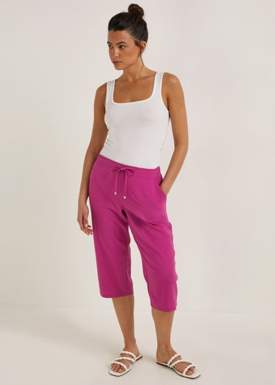 Fuchsia Cropped Trousers