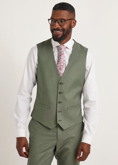 Taylor & Wright Eastwood Olive Waistcoat - Small