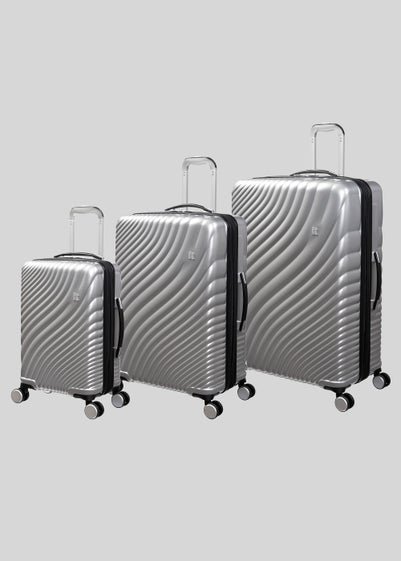 IT Luggage Silver Wave Suitcase