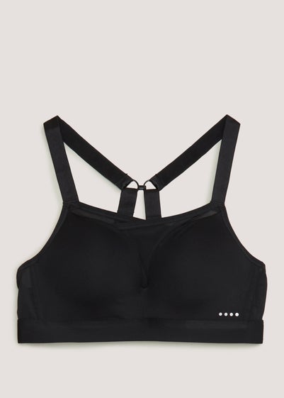 Souluxe Black Mesh Sports Bra