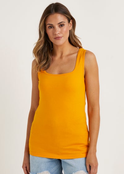 Orange Short Vest Top - Size 8
