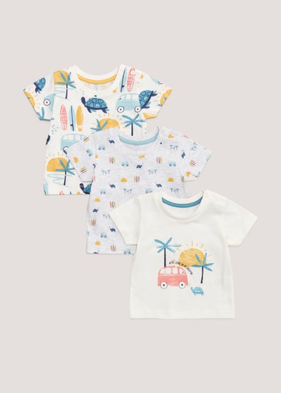 Blue Stripe Lion Baby Cap (Newborn-2yrs) - Matalan