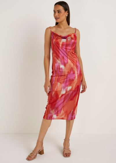 Et Vous Multicoloured Tie Dye Cami Dress