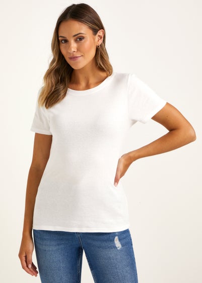 White Essential T-Shirt - Size 8