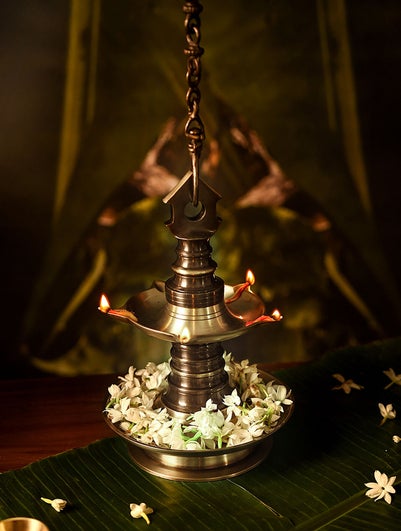 Brass Hanging Diya Stand