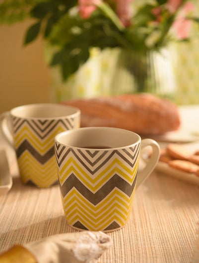 Multicolour Stoneware Printed Mug