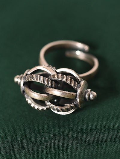 Women Tribal Silver Ring