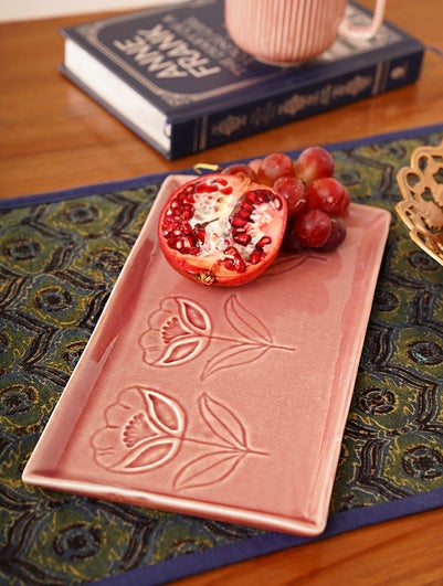 Pink Ceramic Large Platter