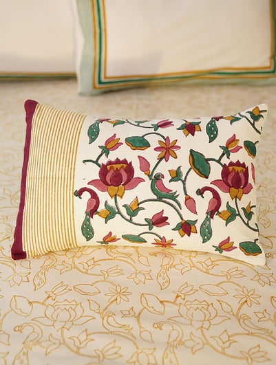 Handblock Printed Cotton Cushion Cover