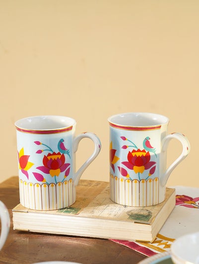 Multicolour Porcelain Printed Mug