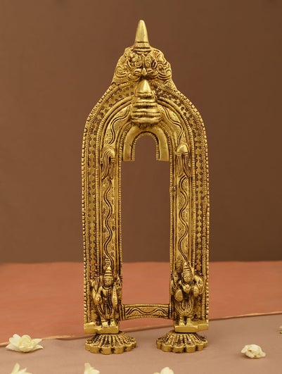 Antique Gold Brass Brass Prabhavali