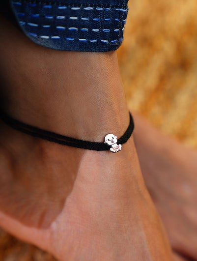 Women Silver Nazariya Anklet