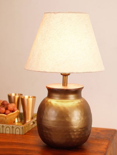 Handcrafted Etched Lamp Stand