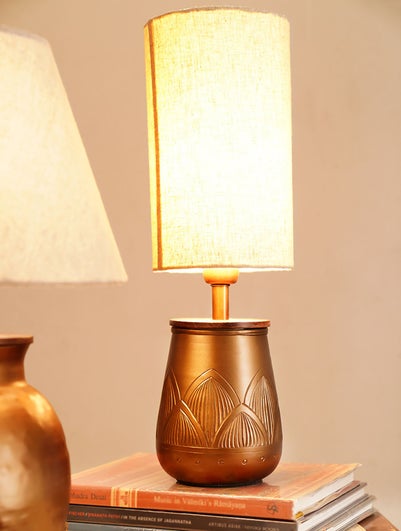 Handcrafted Etched Lamp Stand