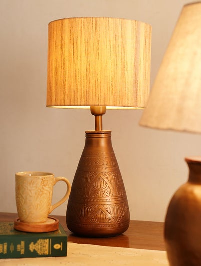 Handcrafted Etched Lamp Stand