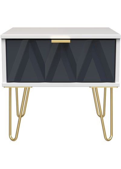 Swift Prism 1 Drawer Bedside Table (41cm x 39.5cm x 45cm) - One Size