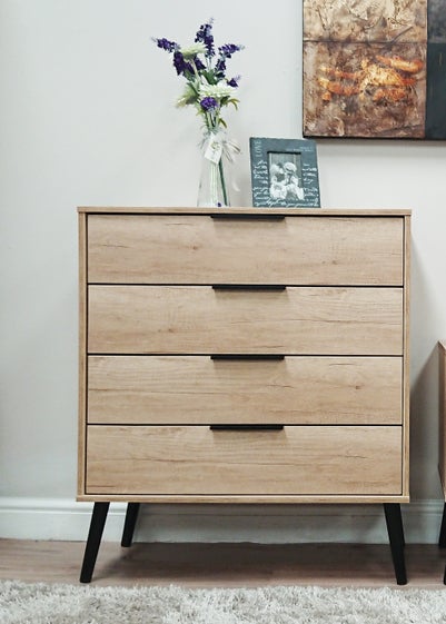 Ready Assembled Milano 4 Drawer Chest