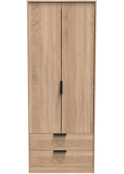 Swift Milano 2 Door 2 Drawer Wardrobe (197cm x 53cm x 74cm) - One Size