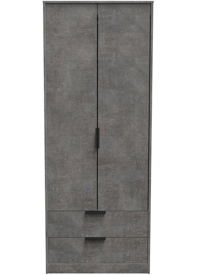 Swift Milano 2 Door 2 Drawer Wardrobe (197cm x 53cm x 74cm) - One Size