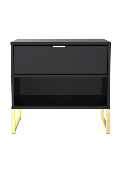 Swift Cordoba Double 1 Drawer Bedside Cabinet (54cm x 39.5cm x 57.5cm) - One Size