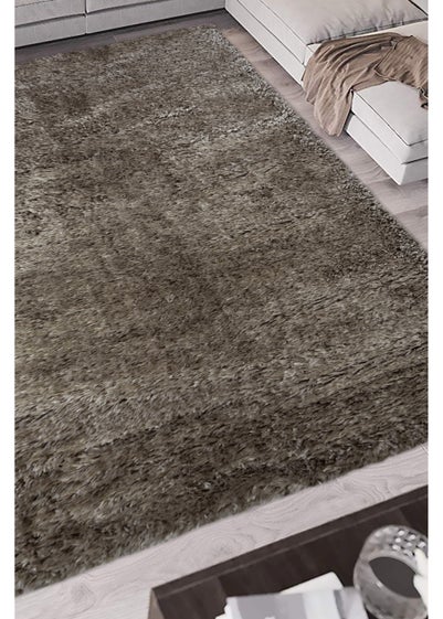 Homemaker Grey Supersoft Shaggy Rug