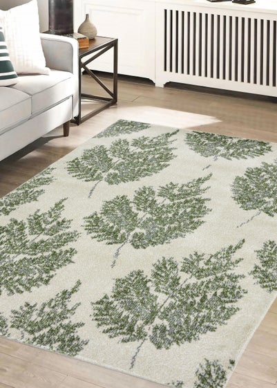 Homemaker Green Villa Leaf Rug