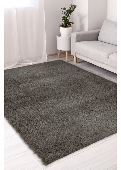 Homemaker Dark Grey Snug Shaggy Rug