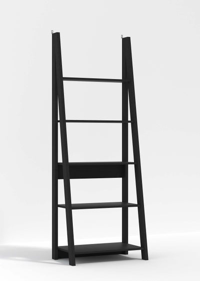 LPD Furniture Tiva Ladder Bookcase Black (1754x386x640mm) - One Size