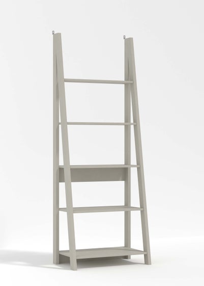 LPD Furniture Tiva Ladder Bookcase Grey (1754x386x640mm) - One Size