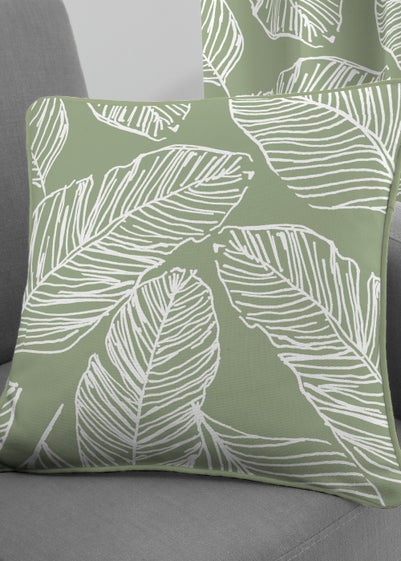 Fusion Matteo Green Filled Cushion (43cm x 43cm) - One Size