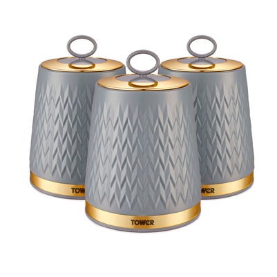 Tower Empire Set Of 3 Canisters - One Size