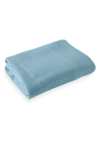 Clair de Lune Soft Cotton Cellular Cot Blanket - One Size