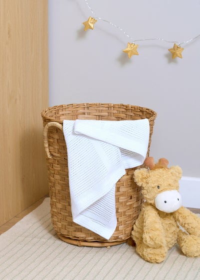 Clair de Lune Soft Cotton Cellular Cot Blanket