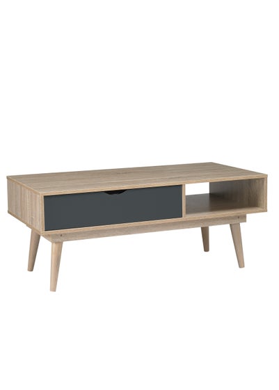 LPD Furniture Scandi Coffee Table Grey (600x496x1200mm) - One Size