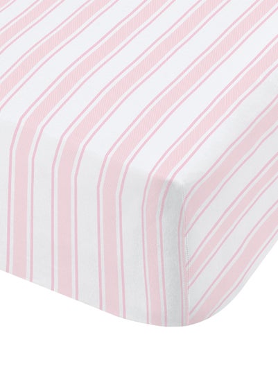 Bianca Fine Linens Check And Stripe Fitted Bed Sheet - Fitted Single