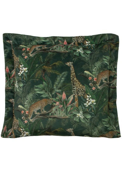 Evans Lichfield Manyara Leopard Velvet Cushion (50cm x 50cm x 8cm) - One Size