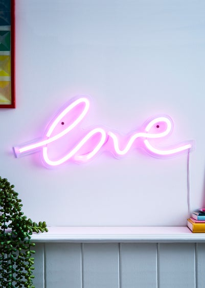 Glow Love Neon Wall Light (18cm x 45cm)