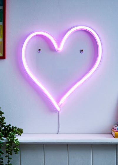 Glow Heart Neon Wall Light (35cm x 32cm)