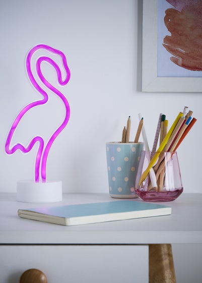 Glow Flamingo Neon Light (30cm x 15cm)