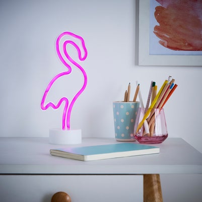 Glow Flamingo Neon Light (30cm x 15cm)