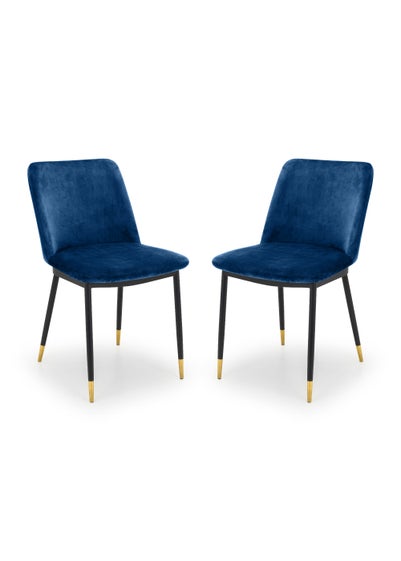 Julian Bowen Set Of 2 Delaunay Dining Chairs (83 x 50 x 59 cm) - One Size
