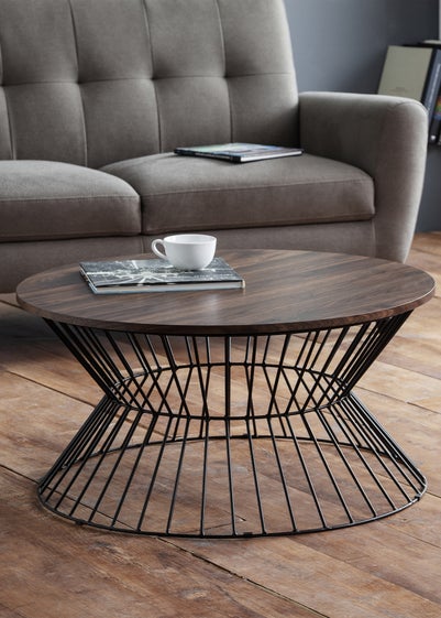 Julian Bowen Jersey Round Wire Coffee Table (40 x 80 x 80 cm)